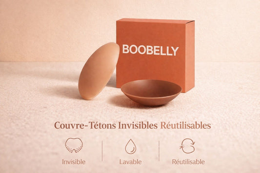 Pétales de Sein en Silicone Réutilisables — Invisibles Sous les Vêtements